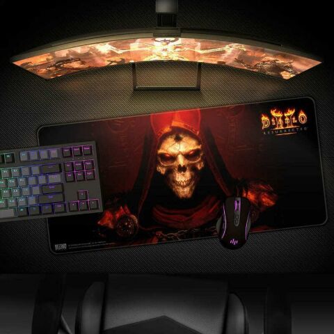 Коврик для мыши игровая поверхность Blizzard DIABLO 2 - Resurrected Prime Evil Диабло XL (90*42 cm) - -
