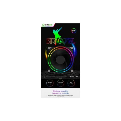 Кулер для корпуса Gamemax GMX-12-DBB - Нулевой остаток (Feed) - Нулевой остаток (Feed)