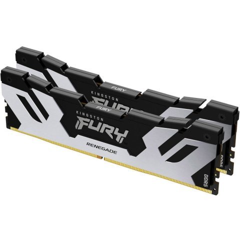 Модуль памяти для компьютера DDR5 32GB (2x16GB) 8000 MHz Renegade Silver XMP Kingston Fury (ex.HyperX) (KF580C38RSK2-32) - Нулевой остаток (Feed) - Нулевой остаток (Feed)