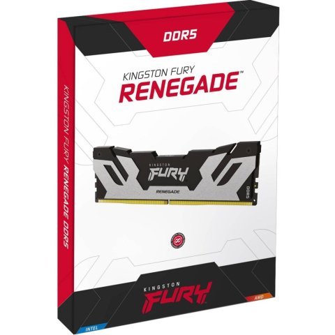 Модуль памяти для компьютера DDR5 32GB (2x16GB) 8000 MHz Renegade Silver XMP Kingston Fury (ex.HyperX) (KF580C38RSK2-32) - Нулевой остаток (Feed) - Нулевой остаток (Feed)