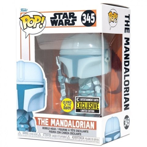 Фигурка Funko Star Wars The Mandalorian Hologram Звёздные войны Мандалорец фанко 345 Exclusive - -