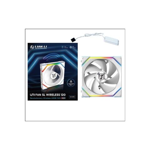 Кулер для корпуса Lian Li Uni Fan SL WIRELESS 120-1, White (G99.12SL1W1W.00) - Нулевой остаток (Feed)  - Нулевой остаток (Feed) 