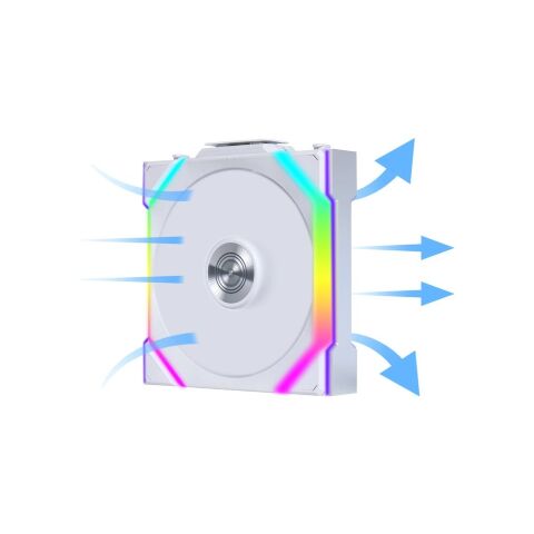 Кулер для корпуса Lian Li Uni Fan SL WIRELESS 120-1, White (G99.12SL1W1W.00) - Нулевой остаток (Feed)  - Нулевой остаток (Feed) 