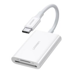 Считыватель флеш-карт Ugreen USB-C 3.1 to TF/SD CM265 White (35506)