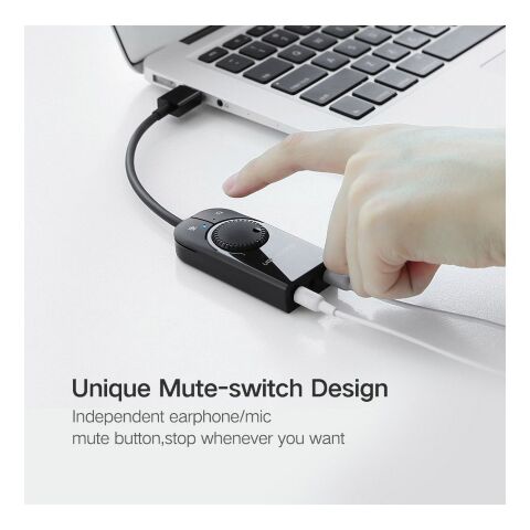 Звуковая плата Ugreen CM129 black (40964) - Нулевой остаток (Feed)  - Нулевой остаток (Feed) 