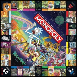 Монополия настольная игра Рик и Морти Monopoly Rick and Morty Board Game