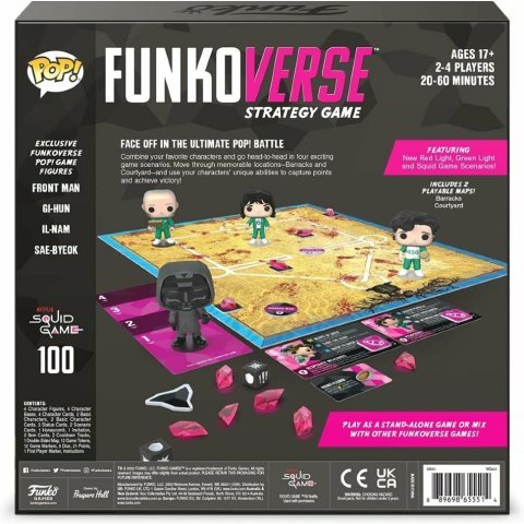 Настольная игра Funkoverse: Squid Game 100 4-Pack Фанко Игра в кальмара - -