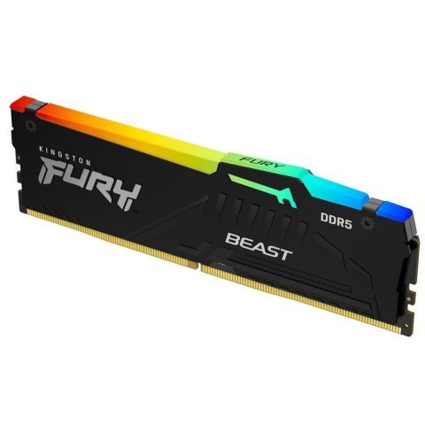 Модуль памяти для компьютера DDR5 64GB 5600 MHz Beast RGB EXPO Black Kingston Fury (ex.HyperX) (KF556C36BBEA-64) - Нулевой остаток (Feed) - Нулевой остаток (Feed)