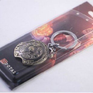 Брелок Dota 2 shield Дота 2 (колір сірий)