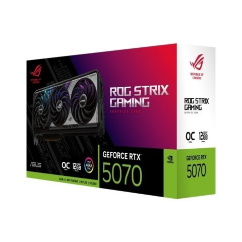 Видеокарта ASUS GeForce RTX5070 12Gb ROG STRIX GAMING OC (ROG-STRIX-RTX5070-O12G-GAMING) - Нулевой остаток (Feed)  - Нулевой остаток (Feed) 