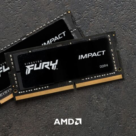 Модуль памяти для ноутбука SoDIMM DDR4 8GB 3200 MHz Fury Impact Kingston Fury (ex.HyperX) (KF432S20IB/8) - Модули памяти к ноутбукам  - Модули памяти к ноутбукам 
