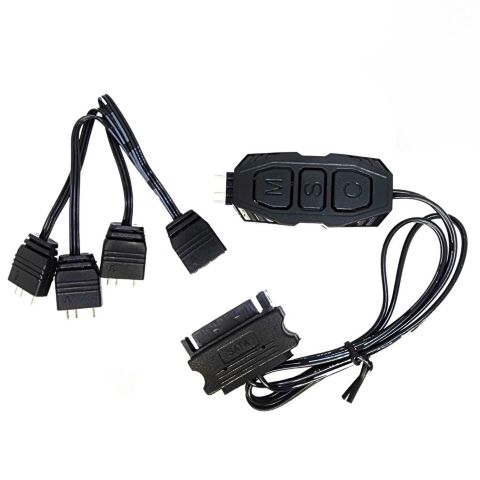Модуль управления подсветкой Zezzio Контролер керування Zezzio ARGB 3-Pin 5V/SATA (Zezzio ARGB controller Sata) (Zezzio ARGB 3-Pin 5V/SATA) - Акссесуары к системам охлаждения - Акссесуары к системам охлаждения