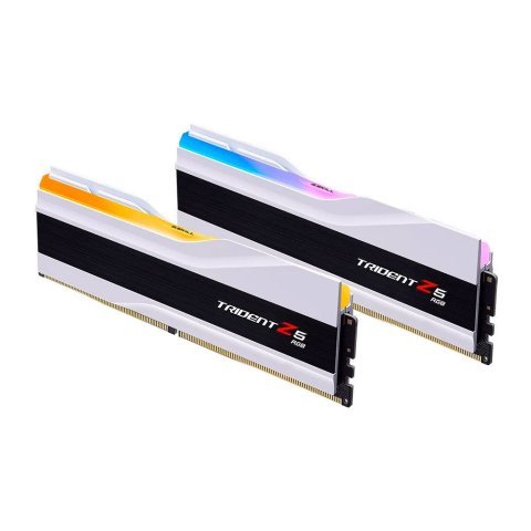 Модуль памяти для компьютера DDR5 64GB (2x32GB) 6400 MHz Trident Z5 RGB Matte White G.Skill (F5-6400J3239G32GX2-TZ5RW) - Нулевой остаток (Feed)  - Нулевой остаток (Feed) 