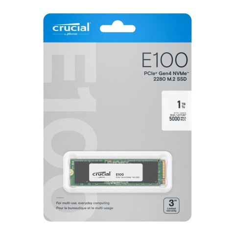 Накопитель SSD M.2 2280 1TB E100 Micron (CT1000E100SSD8) - Нулевой остаток (Feed)  - Нулевой остаток (Feed) 