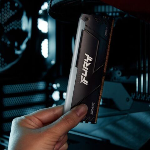 Модуль памяти для компьютера DDR4 8GB 3200 MHz Beast RGB Kingston Fury (ex.HyperX) (KF432C16BB2A/8WP) - Модули памяти для компьютера - Модули памяти для компьютера