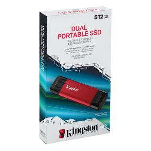 Накопитель SSD USB Type-C 512GB Dual Portable Kingston (SPSD/512GB)