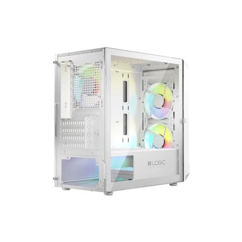 Корпус Logic concept PORTOS MESH+GLASS ARGB fans 3x120mm WHITE (AM-PORTOS-20-0000000-0002) - Нулевой остаток (Feed) - Нулевой остаток (Feed)