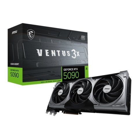 Видеокарта MSI GeForce RTX5090 32GB VENTUS 3X OC (RTX 5090 32G VENTUS 3X OC) - Нулевой остаток (Feed) - Нулевой остаток (Feed)