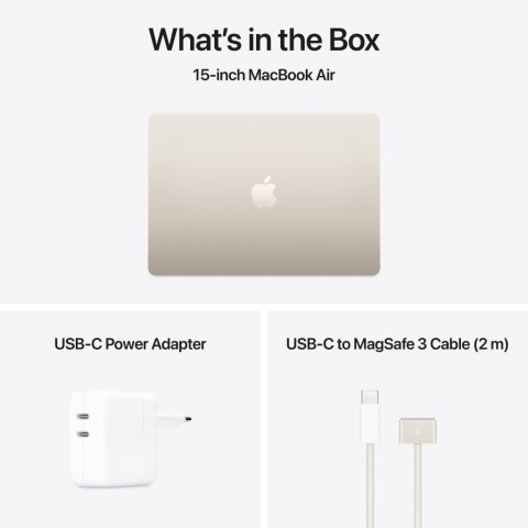 Ноутбук Apple MacBook Air 15 M4 A3241 Starlight (MW1K3UA/A) - Нулевой остаток (Feed) - Нулевой остаток (Feed)