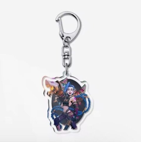 Брелок League Of Legends Arcane Jinx Anime Acrylic keychain Лига Легенд Джинкс 2 -   -  