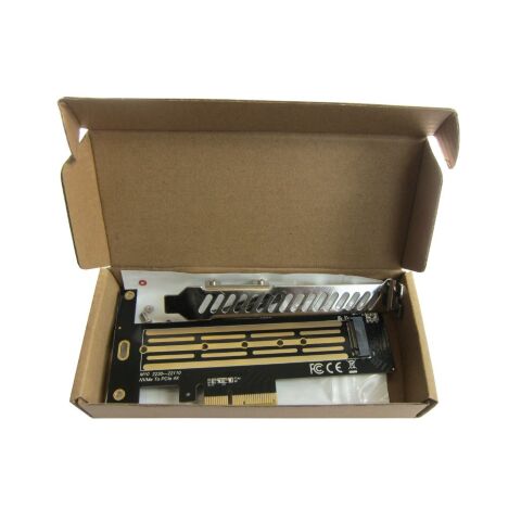 Контроллер Dynamode M.2 SSD NVMe M-Key to PCI-E 3.0 x4/ x8/ x16, full profile br (PCI-Ex4- M.2 M-key) - Нулевой остаток (Feed)  - Нулевой остаток (Feed) 