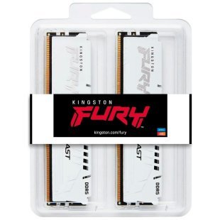 Модуль памяти для компьютера DDR5 32GB (2x16GB) 6800 MHz Beast White Kingston Fury (ex.HyperX) (KF568C34BWK2-32)