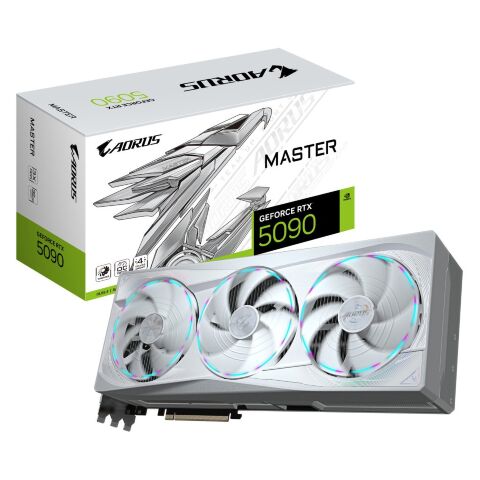 Видеокарта GIGABYTE GeForce RTX5090 32GB AORUS MASTER ICE (GV-N5090AORUSM ICE-32GD) - Нулевой остаток (Feed) - Нулевой остаток (Feed)
