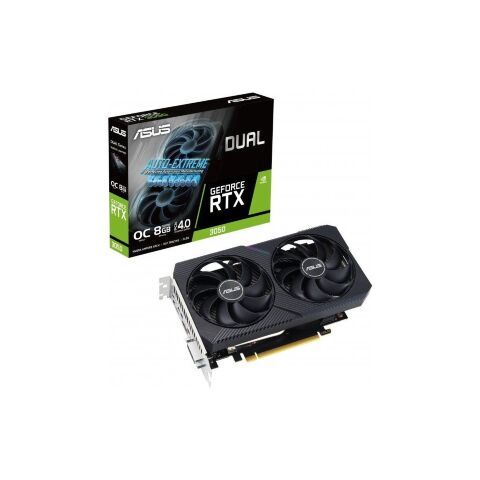 Видеокарта ASUS GeForce RTX3050 8Gb DUAL OC (DUAL-RTX3050-O8G-V2) - Видеокарты  - Видеокарты 