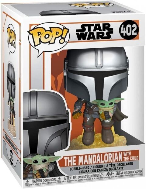 Фігурка Funko Star Wars: Mandalorian Flying with The Child фанко Зоряні війни Йода Grogu Грогу 402 - -