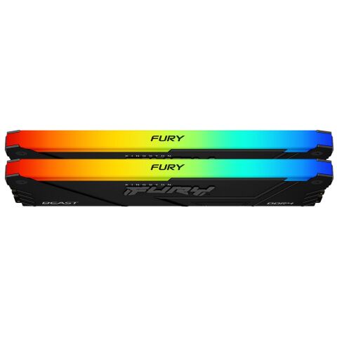 Модуль памяти для компьютера DDR4 32GB (2x16GB) 3600 MHz FURY Beast RGB Kingston Fury (ex.HyperX) (KF436C18BB2AK2/32) - Нулевой остаток (Feed) - Нулевой остаток (Feed)
