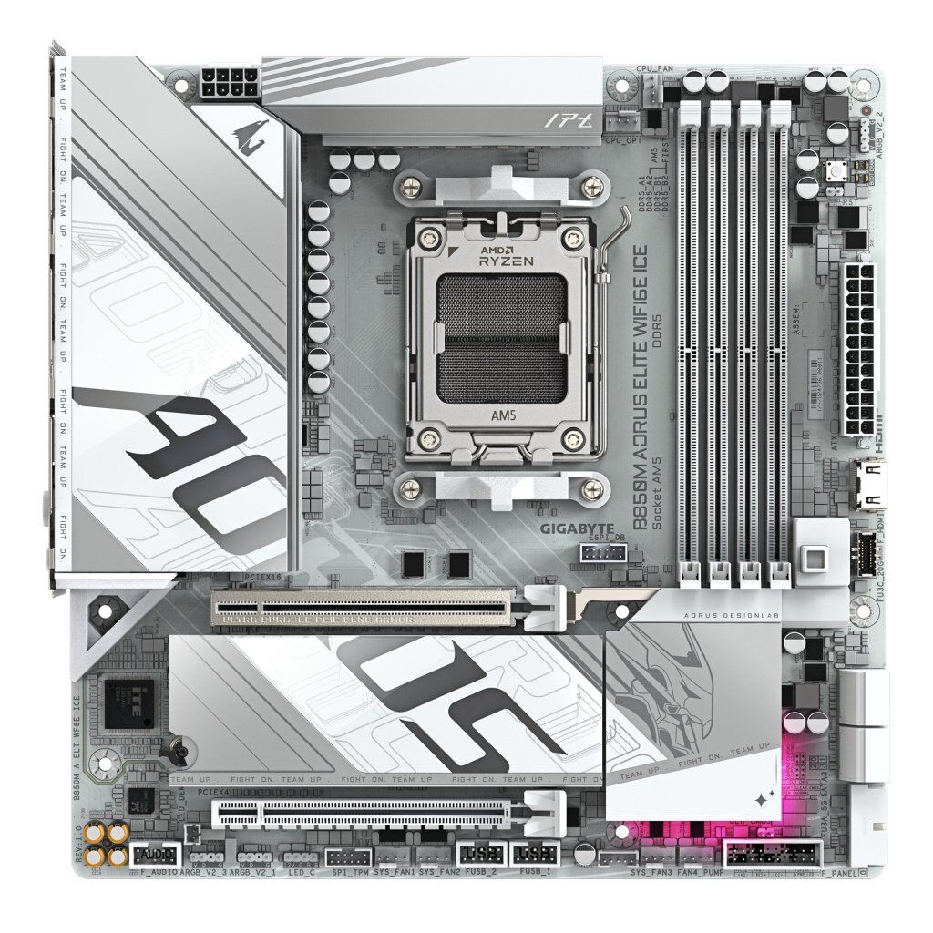 Материнская плата GIGABYTE B850M A ELT WF6E ICE (B850M AORUS ELITE WIFI6E ICE)