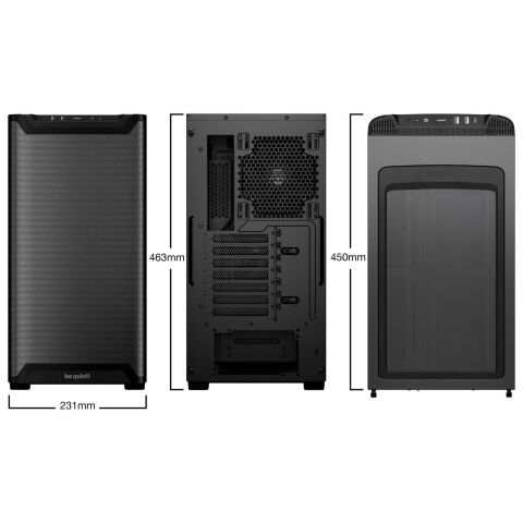 Корпус для ПК Be quiet! PURE BASE 501 Airflow з віконцем,чорний (BGW74) - Нулевой остаток (Feed)  - Нулевой остаток (Feed) 