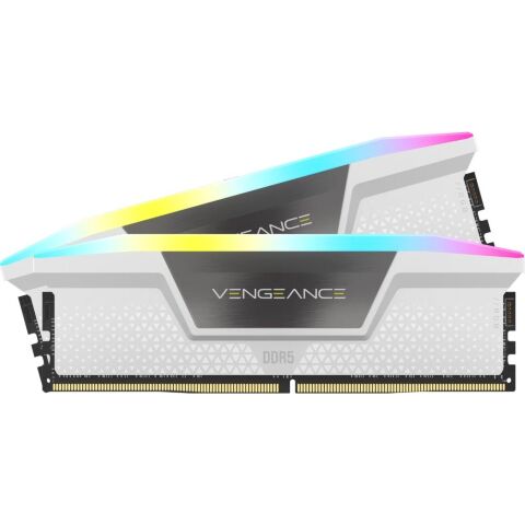 Модуль памяти для компьютера DDR5 32GB (2x16GB) 6400 MHz Vengeance RGB White Corsair (CMK32GX5M2B6400Z36W) - Нулевой остаток (Feed) - Нулевой остаток (Feed)