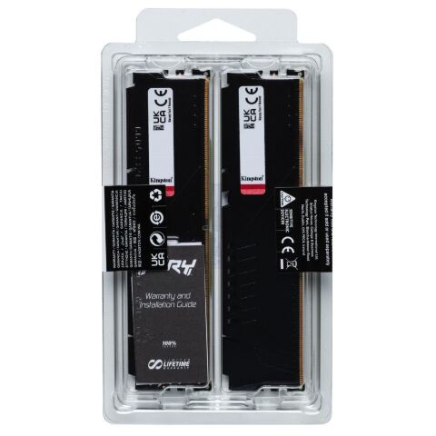 Модуль памяти для компьютера DDR5 16GB (2x8GB) 5600 MHz Beast Kingston Fury (ex.HyperX) (KF556C36BBEK2-16) - Нулевой остаток (Feed)  - Нулевой остаток (Feed) 