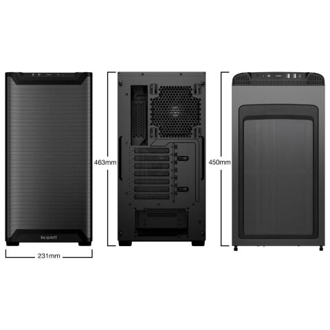 Корпус для ПК Be quiet! PURE BASE 501 Airflow чорний (BG074) - Нулевой остаток (Feed)  - Нулевой остаток (Feed) 