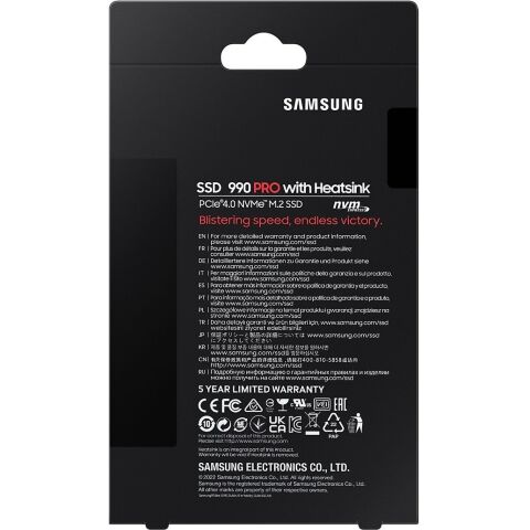 Накопитель SSD M.2 2280 1TB 990 PRO with Heatsink Samsung (MZ-V9P1T0CW) - Нулевой остаток (Feed)  - Нулевой остаток (Feed) 