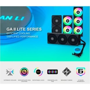 Система жидкостного охлаждения Lian Li GA II Lite 240P, Black (G89.GA2L24PB.00)