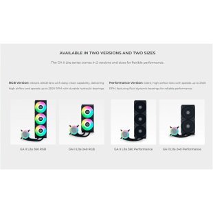 Система жидкостного охлаждения Lian Li GA II Lite 240P, Black (G89.GA2L24PB.00)