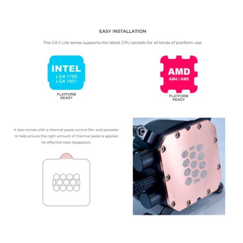 Система жидкостного охлаждения Lian Li GA II Lite 240P, Black (G89.GA2L24PB.00) - Нулевой остаток (Feed) - Нулевой остаток (Feed)