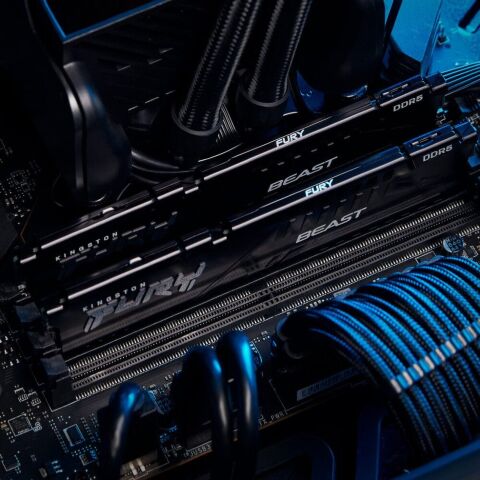 Модуль памяти для компьютера DDR5 16GB (2x8GB) 6000 MHz Beast Kingston Fury (ex.HyperX) (KF560C36BBEK2-16) - Нулевой остаток (Feed)  - Нулевой остаток (Feed) 