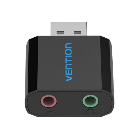Звуковая плата Vention Audio USB 2х3,5mm jack Metal (VAB-S17-B) - Звуковые платы  - Звуковые платы 