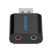 Звуковая плата Vention Audio USB 2х3,5mm jack Metal (VAB-S17-B) - Звуковые платы  - Звуковые платы 