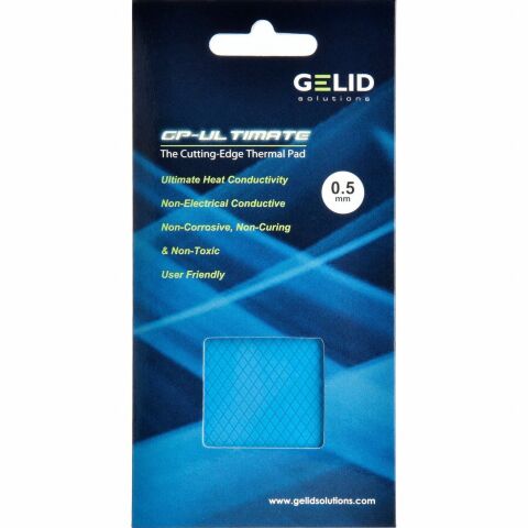 Термопрокладка Gelid Solutions GP-Ultimate Thermal Pad 90x50x2 mm (TP-GP04-D) - Акссесуары к системам охлаждения  - Акссесуары к системам охлаждения 