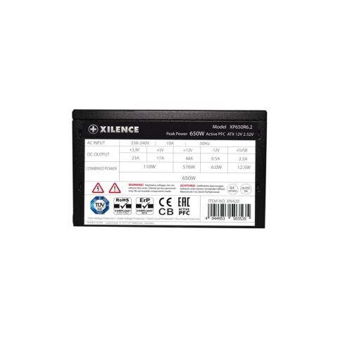 Блок питания Xilence 650W (XP650R6.2) - Нулевой остаток (Feed) - Нулевой остаток (Feed)