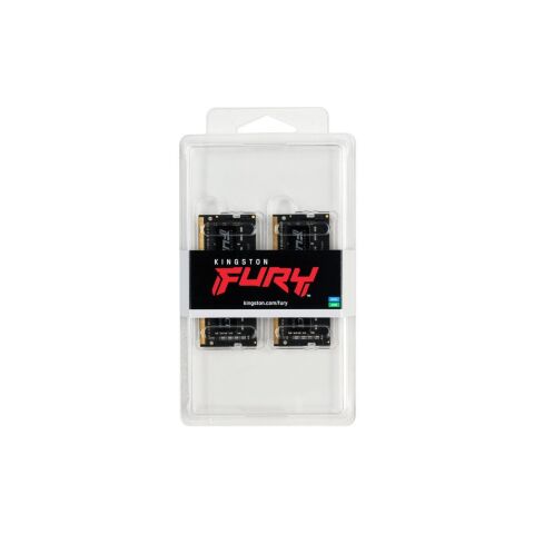 Модуль памяти для ноутбука SoDIMM DDR4 16GB (2x8GB) 3200 MHz Fury Impact Kingston Fury (ex.HyperX) (KF432S20IBK2/16) - Модули памяти к ноутбукам  - Модули памяти к ноутбукам 