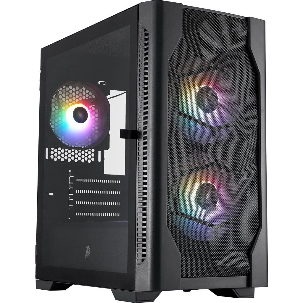 Корпус для ПК 1stPlayer D4-M-BK-2F1P-1F1