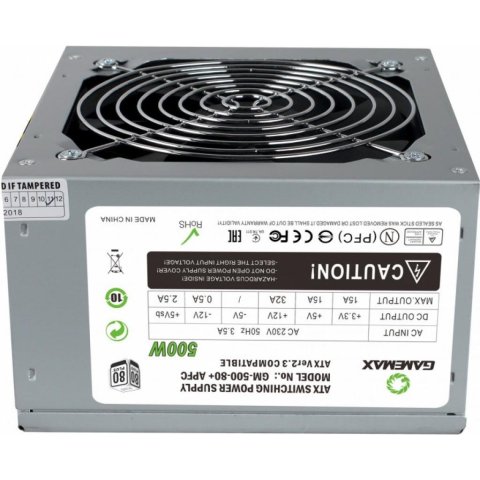 Блок питания Gamemax 500W (GM-500 80+ APFC) - Нулевой остаток (Feed) - Нулевой остаток (Feed)