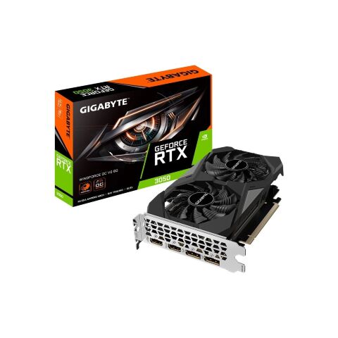 Видеокарта GIGABYTE GeForce RTX3050 6Gb WINDFORCE OC V2 (GV-N3050WF2OCV2-6GD) - Нулевой остаток (Feed) - Нулевой остаток (Feed)