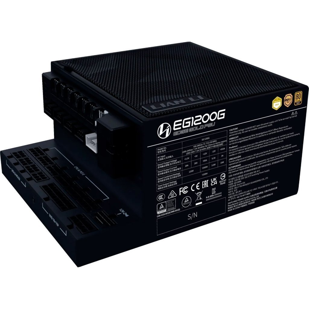 Блок питания Lian Li 1200W EDGE GOLD Black (G9P.EG1200G.BH00.EU)