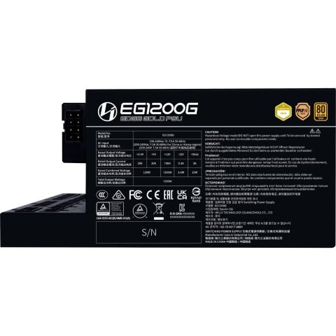 Блок питания Lian Li 1200W EDGE GOLD Black (G9P.EG1200G.BH00.EU) - Нулевой остаток (Feed) - Нулевой остаток (Feed)